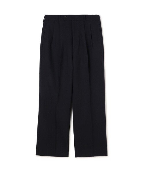 ドライウールツイル 2プリーツワイドストレートバレルパンツ（その他