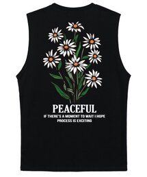 DAISY FLOWER BUNDLE GRAPHIC スリーブレス - ブラック