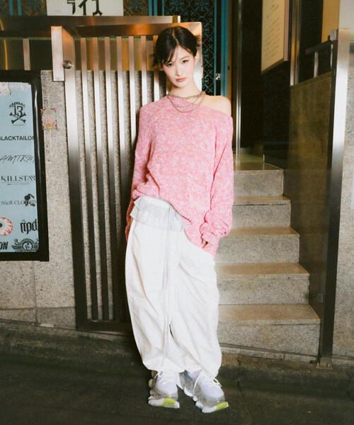 ROYAL FLASH（ロイヤルフラッシュ）の「MITSUKI/ミツキ/サマーニットゆるトップス（ニット/セーター・レディース・ピンク・F）」の14枚目の写真