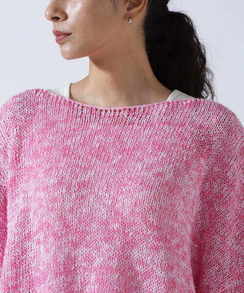 ROYAL FLASH（ロイヤルフラッシュ）の「MITSUKI/ミツキ/サマーニットゆるトップス（ニット/セーター・レディース・ピンク・F）」の6枚目の写真