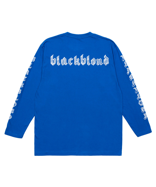 BLACK BLOND(ブラック ブロンド)の「ビビディスケッチロゴ長袖Tシャツ(ブルー)(Tシャツ/カットソー・レディース・その他・SMALL/MEDIUM/LARGE/X-LARGE/XX-LARGE/XXX-LARGE)」の2枚目の写真