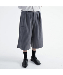EULER（ユーラ）の「ユーティリティストライプバミューダパンツ（グレー）（その他パンツ）」