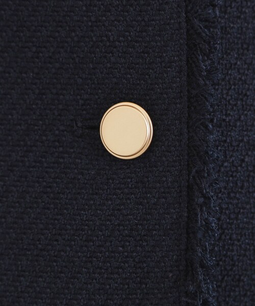 grove（グローブ）の「【手洗いOK】ツイードペプラムジレ（ベスト・レディース・ブラック系3/ネイビー・02/03/04/05/01）」の9枚目の写真