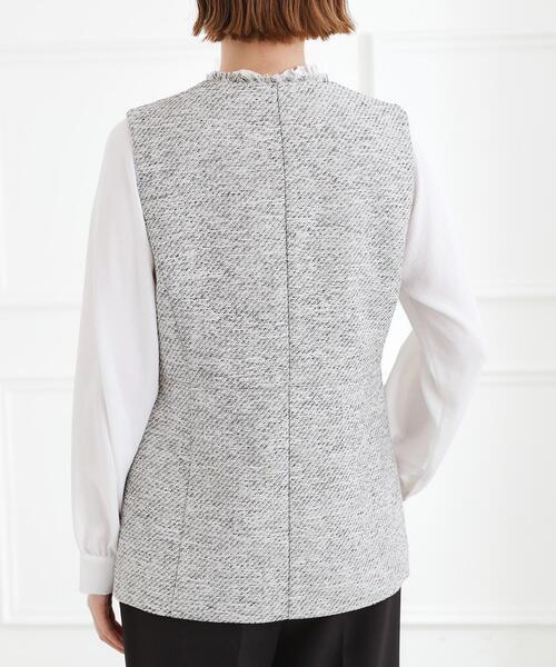 grove（グローブ）の「【手洗いOK】ツイードペプラムジレ（ベスト・レディース・ブラック系3/ネイビー・02/03/04/05/01）」の16枚目の写真