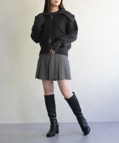 31 Sons de mode（トランテアン　ソン　ドゥ　モード）の「ダブルジップニットコーディガン（カーディガン/ボレロ・レディース・キャメル/ネイビー・ﾌﾘ-）」の17枚目の写真