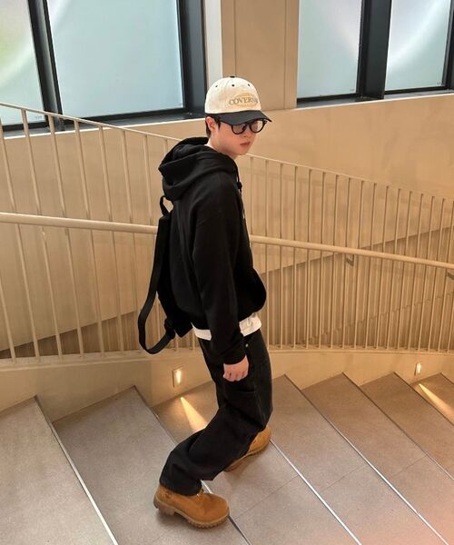 OURDAYZ（アワーデイズ）の「パッチカーペンターベーシックセミワイドデニムパンツ[ブラック]（デニムパンツ・レディース・その他・LARGE/MEDIUM/X-LARGE）」の9枚目の写真