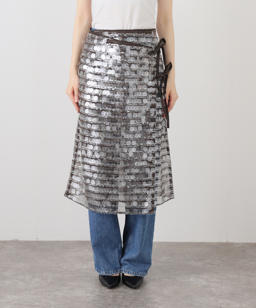 HOSBJERG/ホスビョーグ スパンコールスカート 2792VENEDA SKIRT
