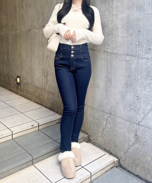 INGNI(イング)の「【WEB限定】ハイウエストスキニーデニムパンツ(デニムパンツ・レディース・ブルー系その他4/インディゴブルー・S/M)」の8枚目の写真