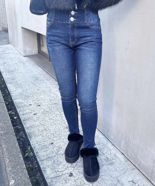 INGNI(イング)の「【WEB限定】ハイウエストスキニーデニムパンツ(デニムパンツ・レディース・ブルー系その他4/インディゴブルー・S/M)」の9枚目の写真