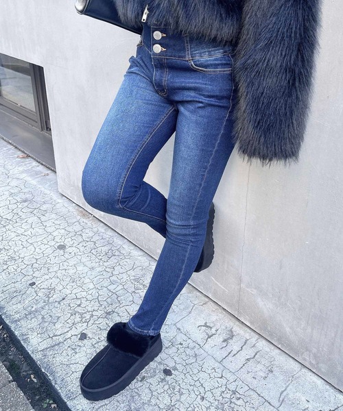 INGNI(イング)の「【WEB限定】ハイウエストスキニーデニムパンツ(デニムパンツ・レディース・ブルー系その他4/インディゴブルー・S/M)」の10枚目の写真