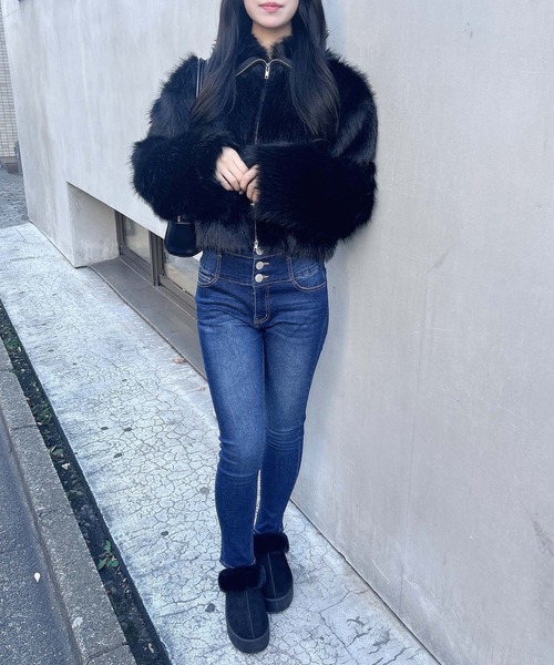 INGNI(イング)の「【WEB限定】ハイウエストスキニーデニムパンツ(デニムパンツ・レディース・ブルー系その他4/インディゴブルー・S/M)」の13枚目の写真