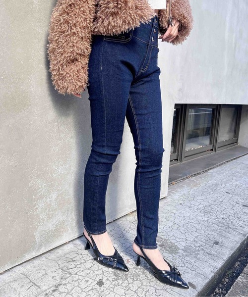 INGNI(イング)の「【WEB限定】ハイウエストスキニーデニムパンツ(デニムパンツ・レディース・ブルー系その他4/インディゴブルー・S/M)」の17枚目の写真