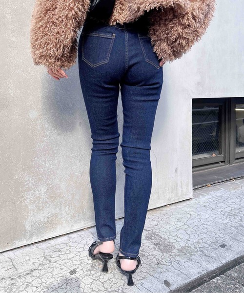 INGNI(イング)の「【WEB限定】ハイウエストスキニーデニムパンツ(デニムパンツ・レディース・ブルー系その他4/インディゴブルー・S/M)」の18枚目の写真