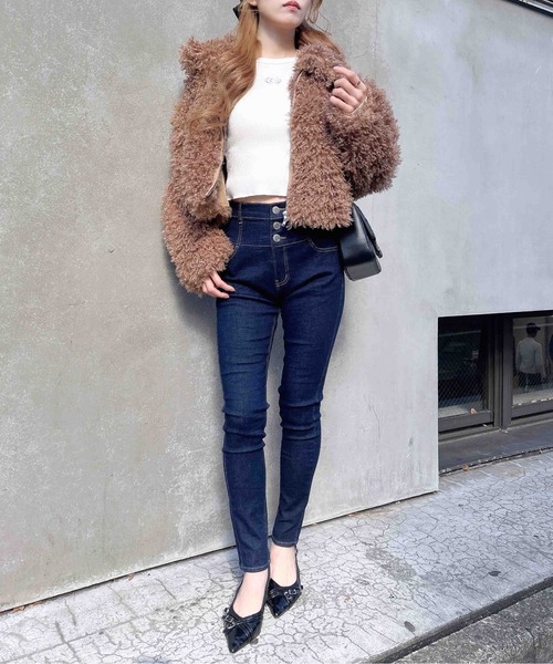 INGNI(イング)の「【WEB限定】ハイウエストスキニーデニムパンツ(デニムパンツ・レディース・ブルー系その他4/インディゴブルー・S/M)」の19枚目の写真