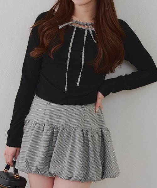 セール】【2026SS】マルチwayトップス+バルーンミニスカート