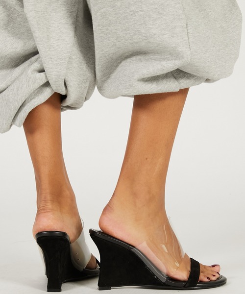 PRANK PROJECT（プランクプロジェクト）の「【2026Spring Pre-Order】クリアコンビミュール / Clear Combination Mules（その他シューズ・レディース・マルチ/ブラック・37/36/38）」の5枚目の写真