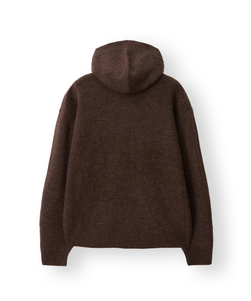 HOOVES（フーブス）の「Hooded Button Knit Cardigan [Brown]（カーディガン/ボレロ・メンズ・その他・X-LARGE/MEDIUM/LARGE）」の2枚目の写真
