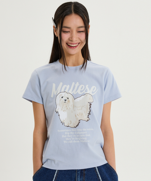 イーペ   マルチーズ Tシャツ♬ MUSINSA公式 | WAI KEI マルチーズアーカイブ半袖Tシャツブラック