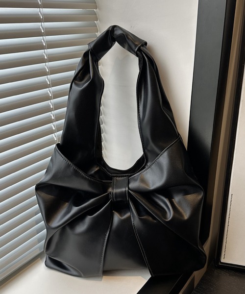VIBGYOR(ヴィブジョー)の「urbanfemine./シンプルリボンデザイントートバッグ U7599(トートバッグ・レディース・シルバー/ベージュ/ホワイト/ブラック/レッド・FREE)」の17枚目の写真