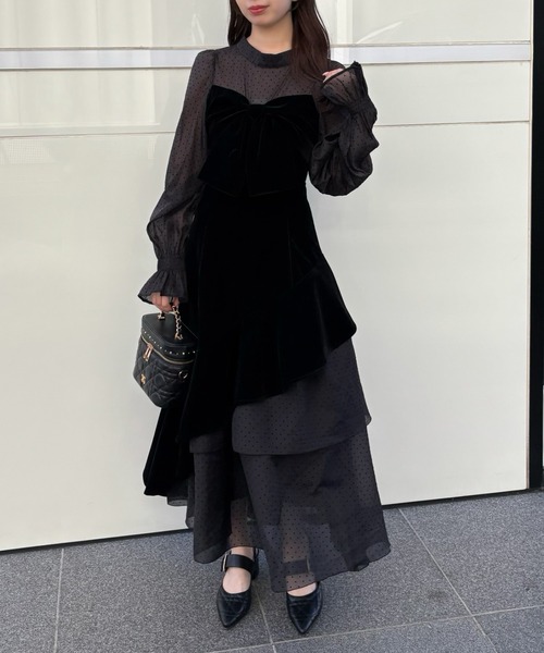 one after another NICE CLAUP リボンロンパース Black collection】リボンロンパース | one after another NICE CLAUP