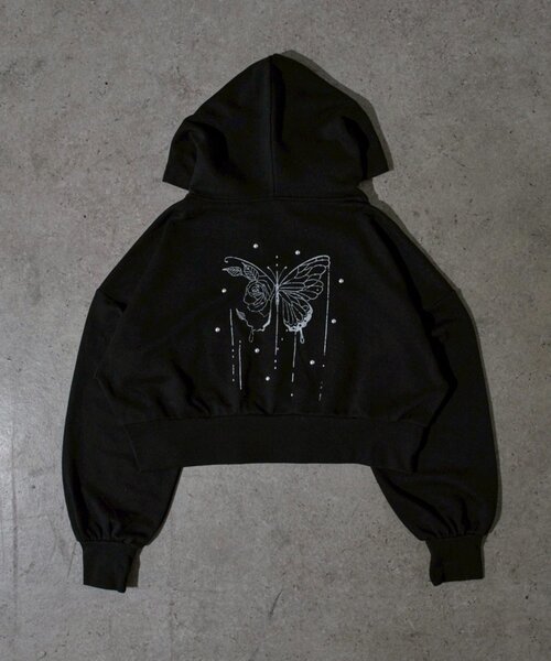 Mavie..7（メヴィセットゥ）の「【Mavie..7】スタッズ付裏毛パーカー