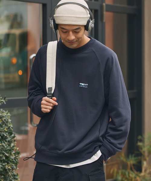 THE CRAFT CREW PRODUCTS(ザクラフトクループロダクツ)の「【UNNOTICEシリーズ】<セットアップ対応> 11oz ヘビーウェイト オーバーサイズ クルーネック DRY裏毛 スウェット /イージーケア・クイックドライ・UVカット【THE CRAFT CREW PRODUCTS】(スウェット・メンズ・キャメル/ダークグレー/ネイビー/ブラック系/アッシュグレー/ブラック/オリーブ系・S/M/L)」の4枚目の写真