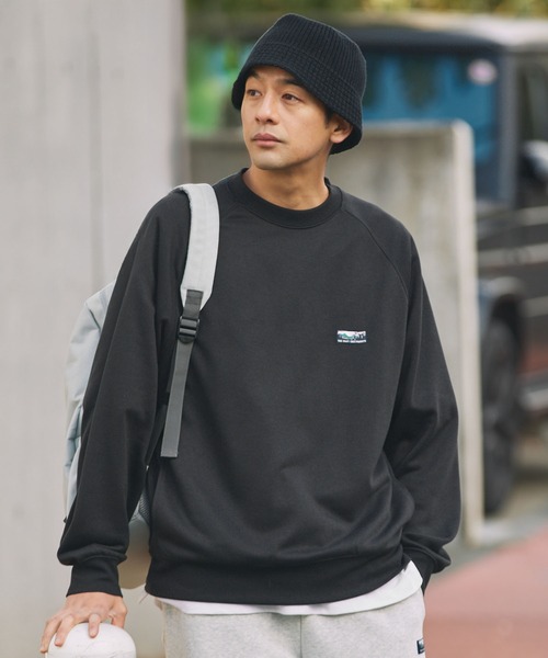 THE CRAFT CREW PRODUCTS(ザクラフトクループロダクツ)の「【UNNOTICEシリーズ】<セットアップ対応> 11oz ヘビーウェイト オーバーサイズ クルーネック DRY裏毛 スウェット /イージーケア・クイックドライ・UVカット【THE CRAFT CREW PRODUCTS】(スウェット・メンズ・キャメル/ダークグレー/ネイビー/ブラック系/アッシュグレー/ブラック/オリーブ系・S/M/L)」の2枚目の写真