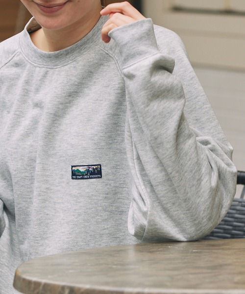 THE CRAFT CREW PRODUCTS(ザクラフトクループロダクツ)の「【UNNOTICEシリーズ】<セットアップ対応> 11oz ヘビーウェイト オーバーサイズ クルーネック DRY裏毛 スウェット /イージーケア・クイックドライ・UVカット【THE CRAFT CREW PRODUCTS】(スウェット・メンズ・キャメル/ダークグレー/ネイビー/ブラック系/アッシュグレー/ブラック/オリーブ系・S/M/L)」の15枚目の写真