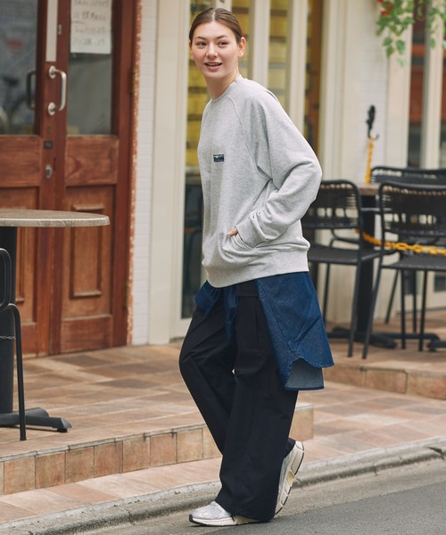 THE CRAFT CREW PRODUCTS(ザクラフトクループロダクツ)の「【UNNOTICEシリーズ】<セットアップ対応> 11oz ヘビーウェイト オーバーサイズ クルーネック DRY裏毛 スウェット /イージーケア・クイックドライ・UVカット【THE CRAFT CREW PRODUCTS】(スウェット・メンズ・キャメル/ダークグレー/ネイビー/ブラック系/アッシュグレー/ブラック/オリーブ系・S/M/L)」の19枚目の写真