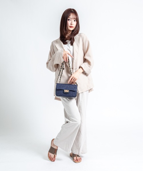 Rivel(リヴェル)の「【PINAZ】トングフラットサンダル エラスティック コンフォート(サンダル・レディース・シルバー/ブラウン系その他/ナチュラル・39/37/36)」の11枚目の写真