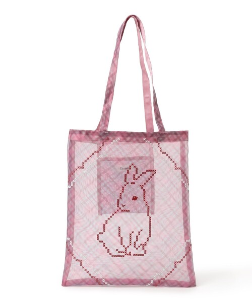 Ray BEAMS(レイビームス)の「【別注】Casselini / チュール刺繍トート(トートバッグ・レディース・グリーン系その他2/ピンク/ブルー・ONE SIZE)」の1枚目の写真