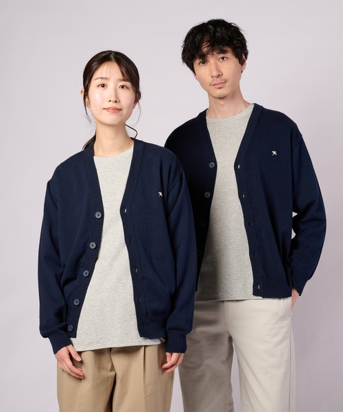 Arnold Palmer(アーノルドパーマー)の「3SEDAI KNIT シェア カーディガン(カーディガン/ボレロ・レディース・ネイビー/ホワイト/ネイビー系/グレー・L/M/S/XS/LL)」の1枚目の写真