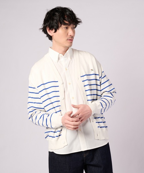 Arnold Palmer(アーノルドパーマー)の「3SEDAI KNIT シェア カーディガン(カーディガン/ボレロ・レディース・ネイビー/ホワイト/ネイビー系/グレー・L/M/S/XS/LL)」の2枚目の写真