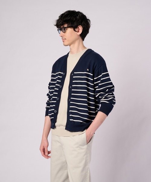 Arnold Palmer(アーノルドパーマー)の「3SEDAI KNIT シェア カーディガン(カーディガン/ボレロ・レディース・ネイビー/ホワイト/ネイビー系/グレー・L/M/S/XS/LL)」の17枚目の写真