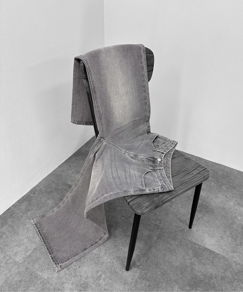 LVEU.（ラブユ.）の「【LVEU.】グレーストレートデニム / ボトムス デニム パンツ グレー ストレート シンプル 色落ち ヴィンテージ ZOZOTOWN限定（デニムパンツ・レディース・グレー・FREE）」の18枚目の写真