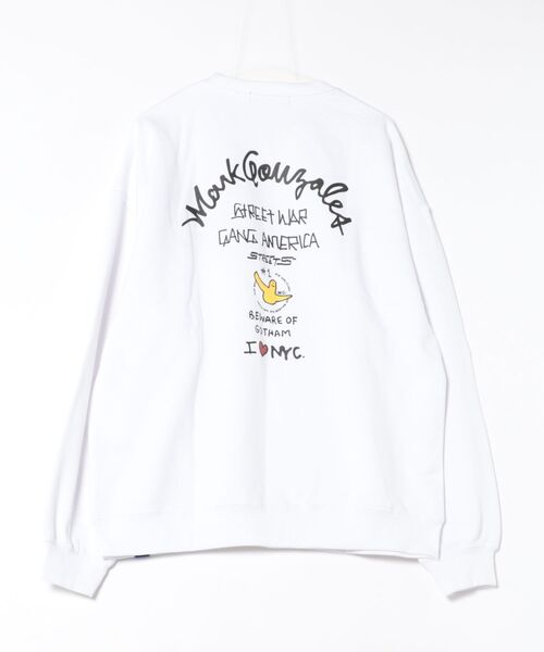 RiNc (リンク)の「【 MARK GONZALES 】 I Love NYC グラフィック バックスウェット(スウェット・メンズ・杢グレー/ブラック/ホワイト・M/L/XL)」の10枚目の写真
