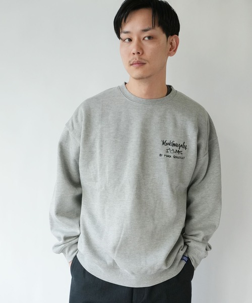 RiNc (リンク)の「【 MARK GONZALES 】 I Love NYC グラフィック バックスウェット(スウェット・メンズ・杢グレー/ブラック/ホワイト・M/L/XL)」の3枚目の写真