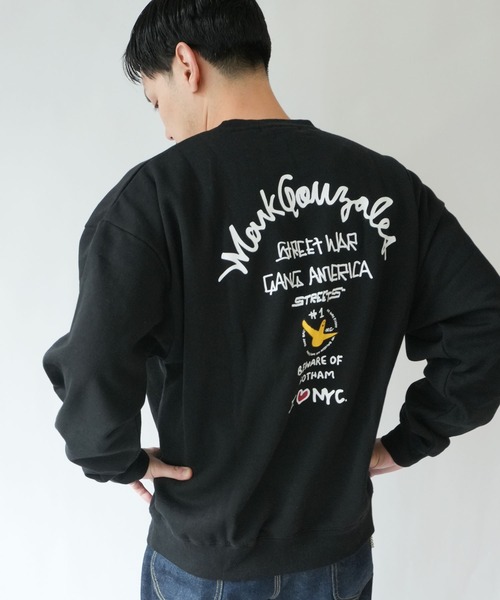 RiNc (リンク)の「【 MARK GONZALES 】 I Love NYC グラフィック バックスウェット(スウェット・メンズ・杢グレー/ブラック/ホワイト・M/L/XL)」の7枚目の写真