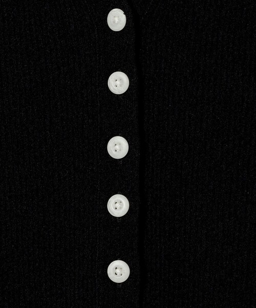 green label relaxing（グリーンレーベルリラクシング）の「リブ ニット Vネック カーディガン ウォッシャブル（カーディガン/ボレロ・レディース・オフホワイト/ブラック/ライム・FREE）」の16枚目の写真