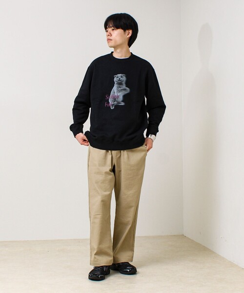 GLOSTER（グロスター）の「【MY PET】クルーネックプリントスウェット（スウェット・メンズ・グレー系その他2/ブラック系その他2/グレー系その他/ブラック系その他3/ブラック系その他4/ブラック系その他/グレー系その他4/グレー系その他3・M/S/L）」の15枚目の写真