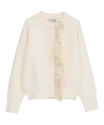 martinique（マルティニーク）の「《追加》【l’heritage martinique/レリタージュ マルティニーク】タフタフリルカーディガン（カーディガン/ボレロ）」