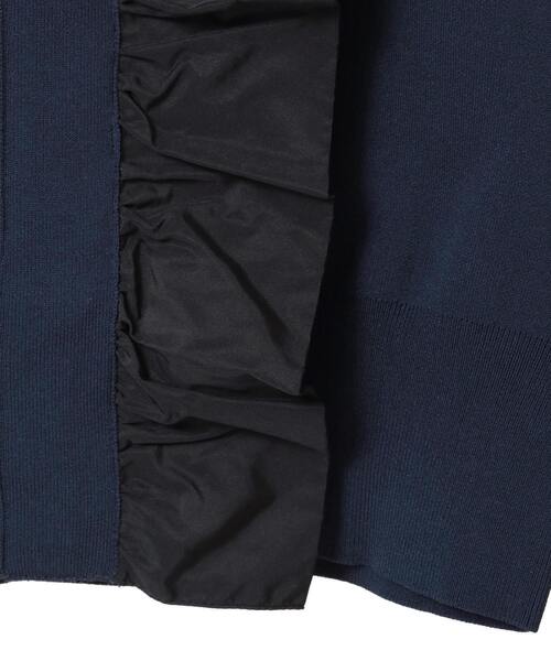 martinique（マルティニーク）の「《追加》【l’heritage martinique/レリタージュ マルティニーク】タフタフリルカーディガン（カーディガン/ボレロ・レディース・アイボリー/ブラック/ネイビー・FREE）」の11枚目の写真