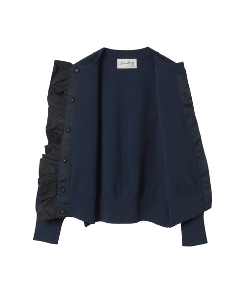 martinique（マルティニーク）の「《追加》【l’heritage martinique/レリタージュ マルティニーク】タフタフリルカーディガン（カーディガン/ボレロ・レディース・アイボリー/ブラック/ネイビー・FREE）」の8枚目の写真