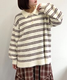 w closet | シャギーポロニット(ニット/セーター)