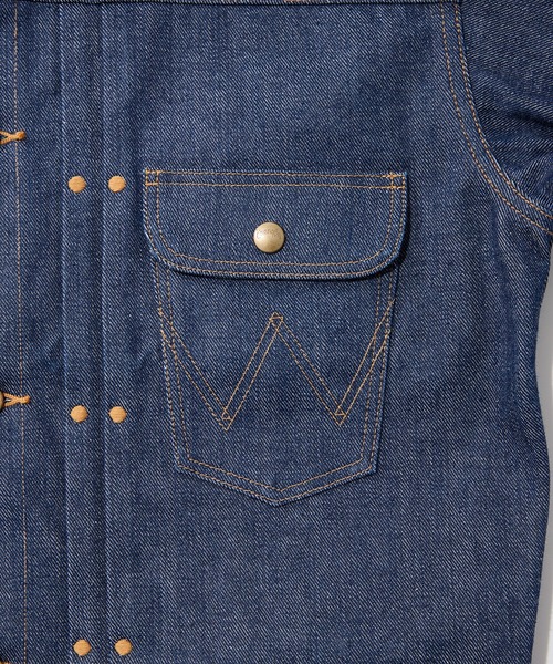 Lee(リー)の「Wrangler/ラングラー ARCHIVE 111MJ JACKET 1951 MODEL(デニムジャケット・メンズ・ノンウォッシュ・36/38/40/42/44)」の6枚目の写真