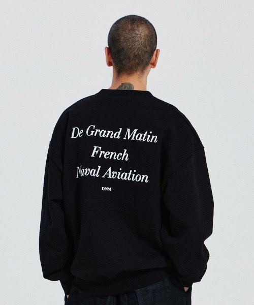 DE GRAND MATIN(ディグランドマーティン)の「V.HEAVY SWEAT SLOGAN_BLACK(スウェット・メンズ・その他・FREE)」の1枚目の写真