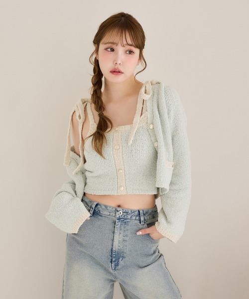 one after another NICE CLAUP(ワンアフターアナザーナイスクラップ)の「【S/Mサイズ展開】ウエスト調整/ビジュー付きストレッチデニムパンツ(デニムパンツ・レディース・ブルー/ブラック/ライトブルー・SMALL/MEDIUM/X-SMALL)」の8枚目の写真