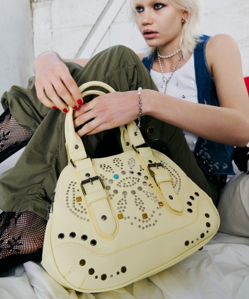 DTYYPE（ドタイプ）の「スタッズオービットバッグ（ハンドバッグ・レディース・イエロー/ブラック/ブラウン・FREE）」の19枚目の写真