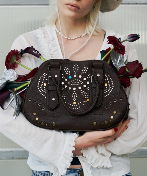 DTYYPE（ドタイプ）の「スタッズオービットバッグ（ハンドバッグ・レディース・イエロー/ブラック/ブラウン・FREE）」の21枚目の写真