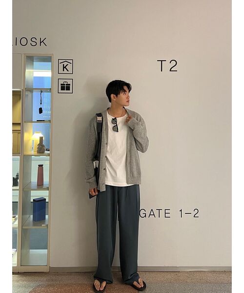 SIGNATURE（シグネチャ）の「ダブルタックワイドスラックス[グリーン]（スラックス・レディース・その他・S/M）」の19枚目の写真